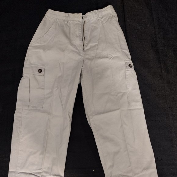 Lord & Taylor Petite Cotton  Khaki Pants Size 6p - Picture 1 of 3